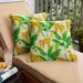 Yellow and Green Corded Indoor/ Outdoor Pillow Set (Set of 2)