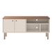 Manhattan Comfort Taberg Modern Solid Wood Leg Media Console Cabinet