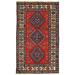 Pasargad Kazak Hand-knotted Red-ivory Lamb's Wool Area Rug (4' x 7') - 4' x 7'