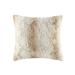 Silver Orchid Chaplin Fax Fur Throw Pillow