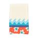 18 x 30-inch Surf Sand & Sea Floral Print Kitchen Towel