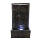 32" Buddha Wall Fountain With 4 White LED