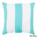 Big Sea Stripes Outdoor Safe Decorative Throw Pillow