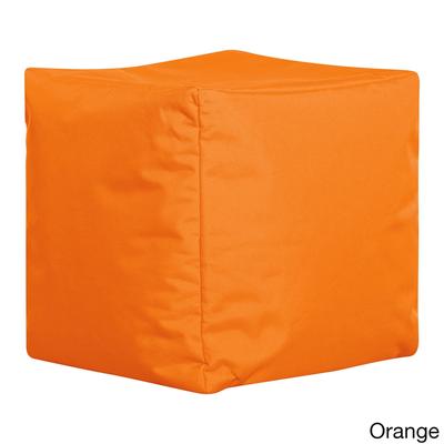 Sitting Point Oxford Fabric Cube Brava Pouf