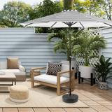 Holme 9-foot Patio Umbrella and Base Stand