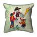 Betsy Drake Snowman 18-inch x 18-inch Indoor/Outdoor Throw Pillow