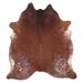 Cowhide Area Rugs NATURAL HAIR ON COWHIDE SALT AND PEPPER BROWN AND WHITE 2 - 3 M GRADE B size ( 22 - 32 sqft ) - Big