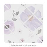 Sweet Jojo Designs Lavender Purple, Pink, Grey and White Watercolor Floral Collection 13-inch Fabric Memory Photo Bulletin Board