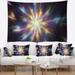 Designart 'Shining Multi Color Exotic Flower' Floral Wall Tapestry