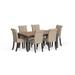 Sheila Rustic Oak Wood Two-tone Tufted 7-Piece Dining Set by Furniture of America