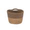 Household Essentials Two-Toned Corn and Hyacinth Wicker Tweed Basket