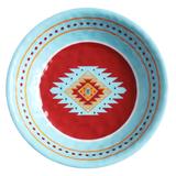 HiEnd Accents Southwest Multicolored Melamine 13.75-inch Diameter Serving Bowl (12-piece case)