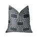 Plutus Argyle Square Black and White Handmade Decorative Throw Pillow