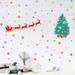 Walplus Santa's Sleigh Christmas Tree Wall Sticker Xmas DIY Home Decor
