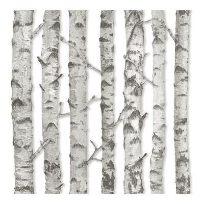 Merman Light Grey Birch Tree Wallpaper - 20.5 x 396 x 0.025