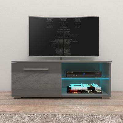 Moon Matte Gloss TV Stand with 16 Color LED Lights