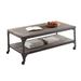 Acme Furniture Gorden Weathered Oak and Antique Coffee Table