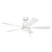 Kichler Lighting Bowen Collection 52-inch Matte White Ceiling Fan - Matte White - Matte White