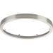 Everlume Collection Brushed Nickel 14" Edgelit Round Trim Ring - 14.410" x 14.410" x 1.570"