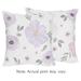 Sweet Jojo Designs Watercolor Floral Collection 18-inch Decorative Accent Throw Pillows (Set of 2)