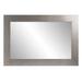 Stainless Grain Wall Mirror - Flat Brushed Silver