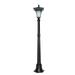 Sun-Ray 52-inch Tall Vittoria Solar Lamp Post - Black