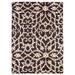 ECARPETGALLERY Hand-knotted Arlequin Dark Brown Wool Rug - 5'6 x 7'9