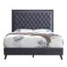 LYKE Home Jewel Tufted QUEEN BED , GRAY