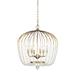 Varaluz Voliere 6-light Havana Gold Crystal Tall Pendant