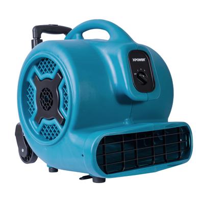 XPOWER 3 Speed Air Mover, Carpet Dryer, Floor Fan, Blower with Telescopic Handle and Wheels