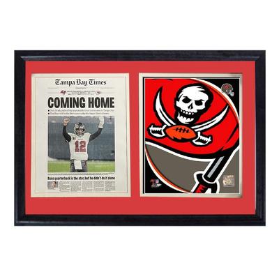 Tampa Bay Times Newspaper Frame Tampa Bay Buccaneers Football 12x18