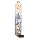 Matashi Hand Painted 5" Blue and Ivory Enamel Flower Mezuzah Embellished with Gold Accents and High Quality Crystals Home Decor