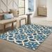 Style Haven Catalina Greek Tiles Ivory/Blue Indoor-Outdoor Rug--