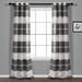 The Gray Barn Done Roamin Textured Stripe Sheer Window Curtain Panel Pair - 84" x 38" - 84" x 38"