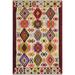 Southwestern Turkish Kilim Marks Hand-Woven Area Rug - 6'1" x 8'2"