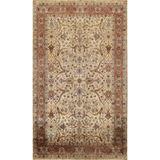 Floral Vegetable Dye Oriental Kashan Area Rug Wool Handmade Carpet - 5'8" x 9'0"