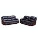 Vanity Art Bonded Leather 2-piece Reclining Living Room Set - N/A