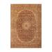 Hand Knotted 250 KPSI Tabriz Brown,Tan Persian Wool and Silk Traditional Oriental Area Rug (9x12) - 7' 11'' x 11' 11''