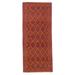 ECARPETGALLERY Hand-knotted Tajik Caucasian Burnt Orange Wool Rug - 2'6 x 6'2