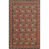 Floral Aubusson Chinese Oriental Area Rug Handmade Wool Carpet - 7'10" x 10'8"