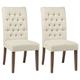 Coaster Furniture Douglas Vineyard Oak Tufted Back Dining Chairs (Set of 2)