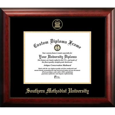 Southern Methodist University 11w x 8.5h Gold Embossed Diploma Frame