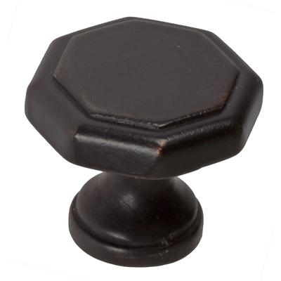 GlideRite 1.125-inch Oil-rubbed Bronze Octagon Cabinet Knobs (Pack of 10)