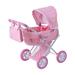 Olivia's Little World Twinkle Stars Princess Deluxe Baby Doll Stroller, Pink, White