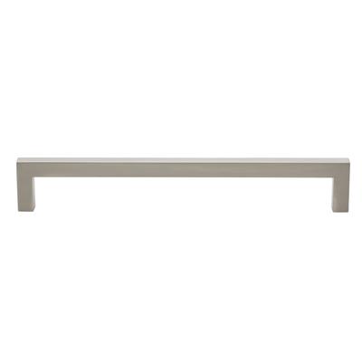 Gliderite 7.56-inch CC Solid Square Cabinet Bar Pull Handle Satin Nickel (Pack of 10 or 25)