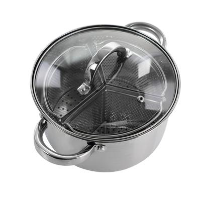 Oster Sangerfield 5 Piece 4 Quart SS Dutch Oven w/ Lid and Dividers