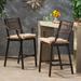 Tahoe Outdoor Aluminum Barstool with Cushion (Set of 2) by Christopher Knight Home