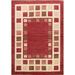 Checkered Oriental Gabbeh Kashkoli Wool Area Rug Hand-knotted - 6'7" x 8'3"