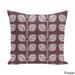 18 x 18-inch Leaf Tree Geometric Print Pillow