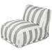 Majestic Home Goods Indoor Outdoor Vertical Stripe Bean Bag Chair Lounger 36 in L x 27 in W x 24 in H